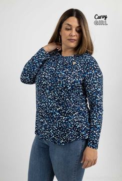 Picture of CURVY GIRL PRINTED TOP